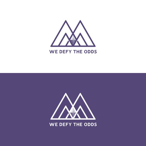 Triangles and Diamond Logo for We Defy The Odds