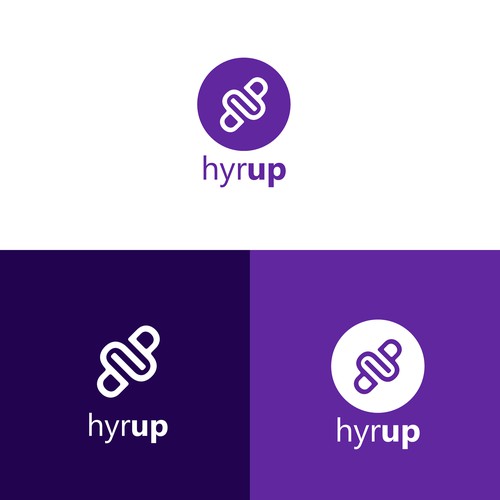 Simple and elegant logo design for hyrup company 