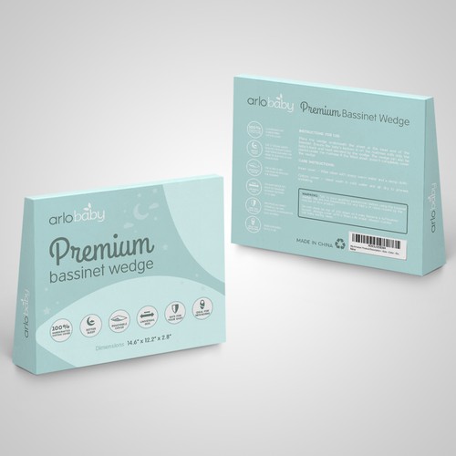 Package design for Premium Bassinet Wedge
