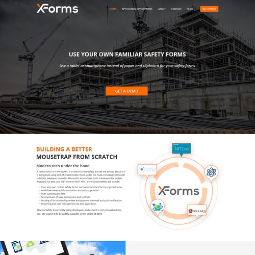 XForms Home Page Design