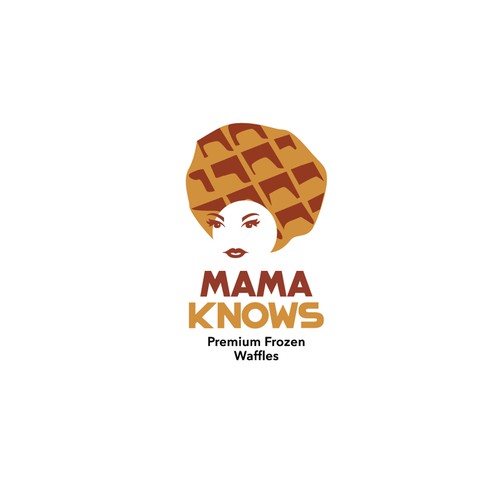 Premium Frozen Waffle Logo