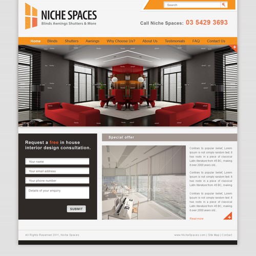 Help Niche Spaces with a new website design