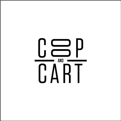 Logo concept for hipster coffee Coop and Cart