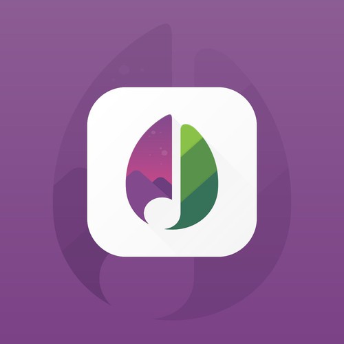 Music relaxation apps concept