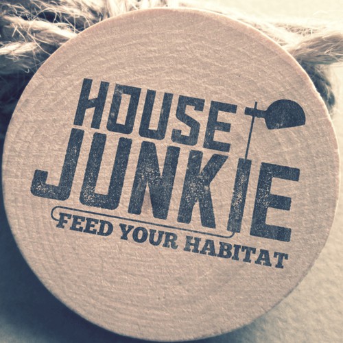 Create a hipster, cool typographic logo with an edgy feel