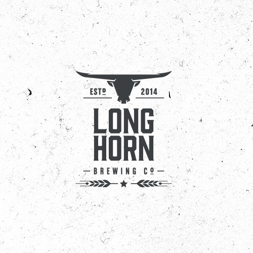 Logo design for LongHorn Brewing Co
