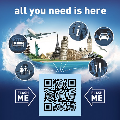 Help us create an advertising totem with a flash code
