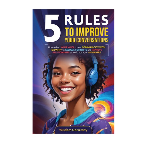 Design A Clever And Catchy "5 Rules To Improve Your Conversations" Book Cover