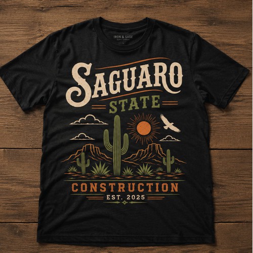Saguaro State | Vintage T-Shirt Design
