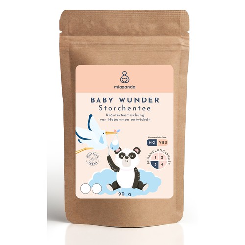 label design for fpregnancy tea