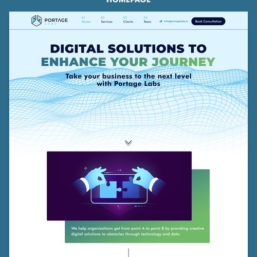 Design website for digital service consultancy