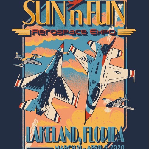 T-shirt Design For Sun N Fun Aerospace Expo