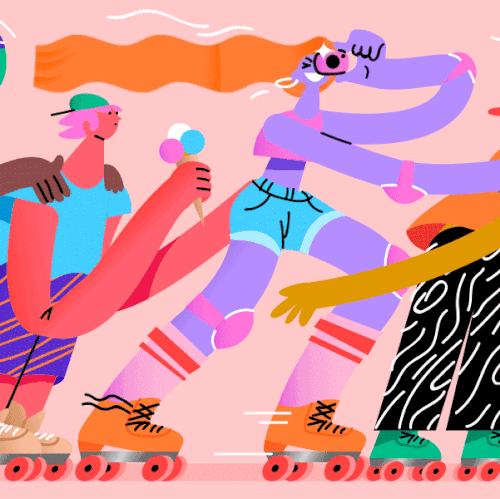 Illustration for annual Cyber Monday promotion at 99designs