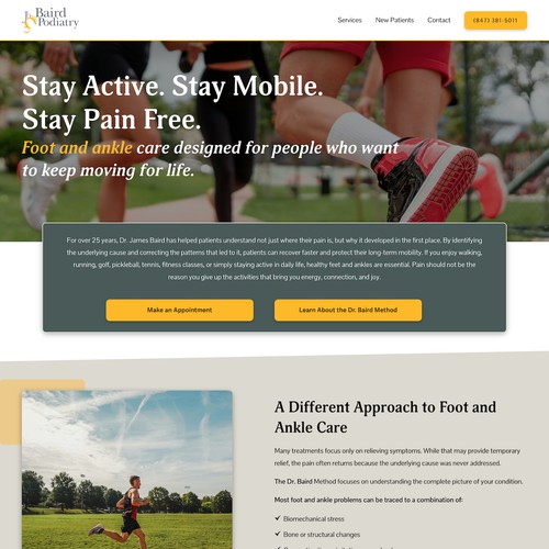 Dr. Baird Podiatry Design