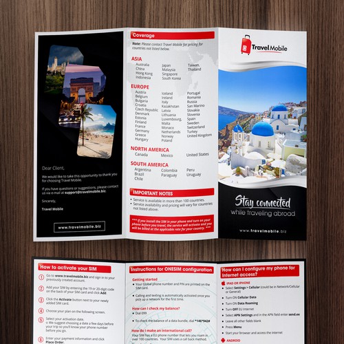 Brochure Travel Mobile