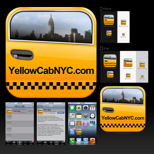 NYC Taxi iPhone App Icon