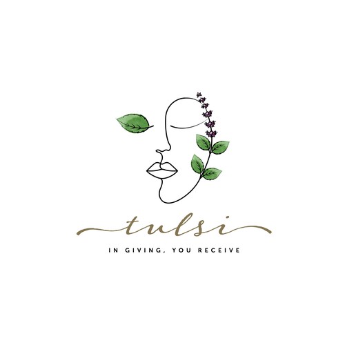 Logo for a flower and gift shop