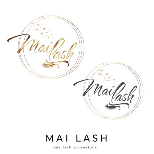 logo for new business with eyelashes