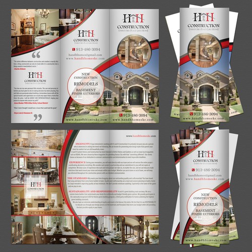 Help H and H Custom Homes Needs a Brochure for Home Show on Friday!