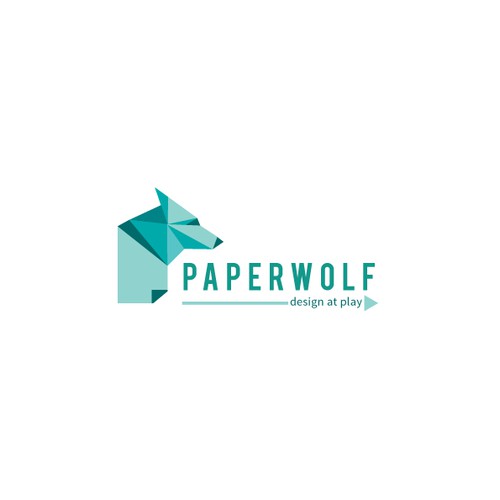 Have fun and create a logo illustration for Paperwolf (Paper craft living room trophies)