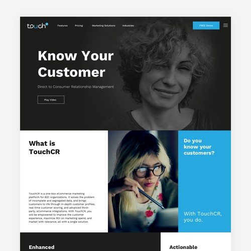 Marketing company website