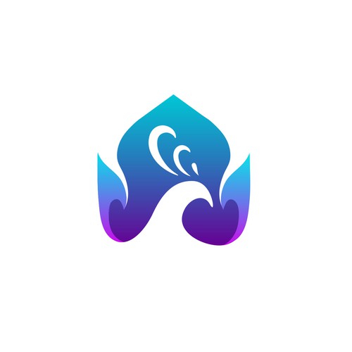 3D peacock illustration