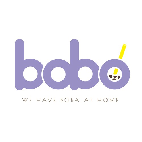 Logo for a boba company