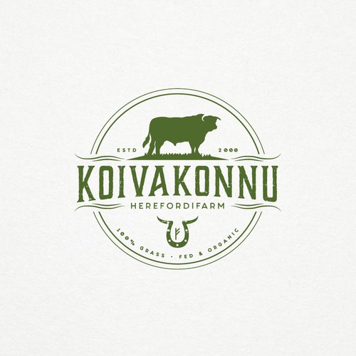 Vintage inspired logo for KOIVAKONNU