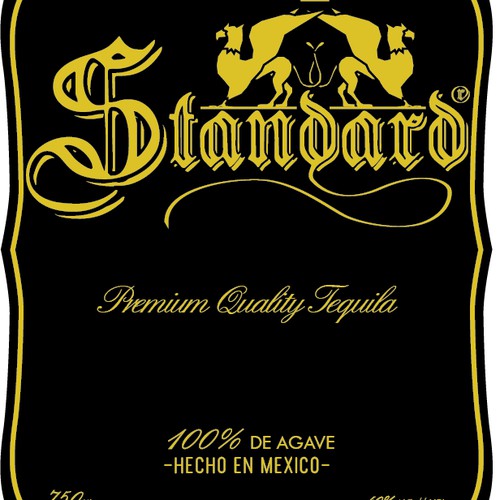 STANDARD TEQUILA needs a new product label