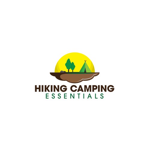 Get outdoors with a logo to capture the fun of hiking and camping