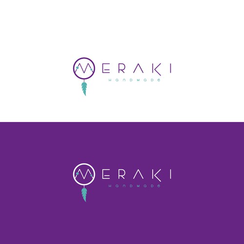 Clean and modern logo for a dreamcatcher brand.