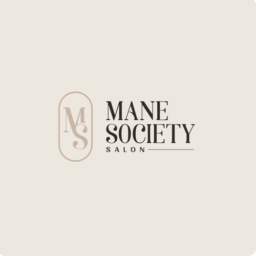 Modern, feminine and luxe logo for hair salon