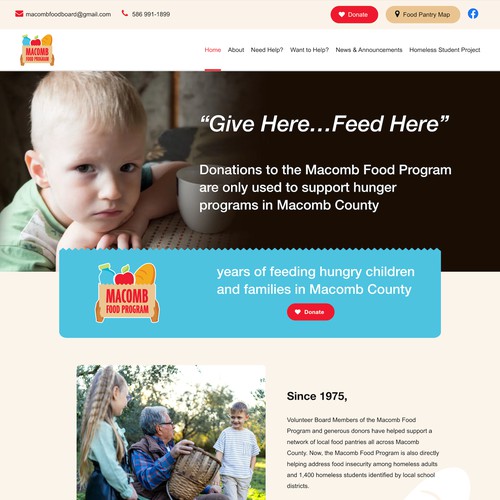 Macomb Food Program Nonprofit Design