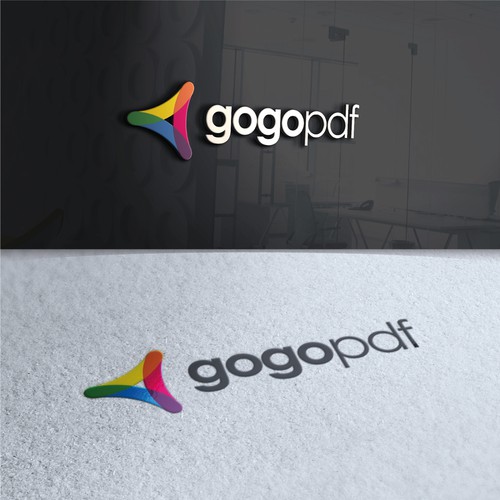 Conceito de logo para gogopdf