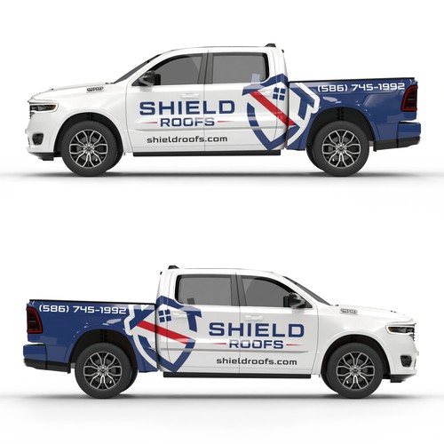 Partial Wrap Design for Shield Roofs' RAM 1500