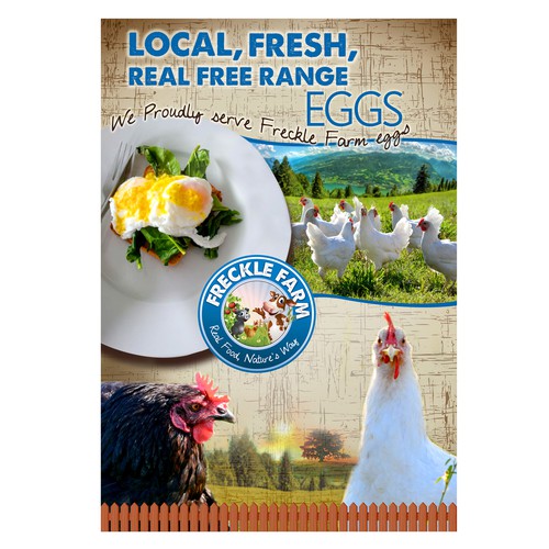 Freckle Farm Eggs Poster