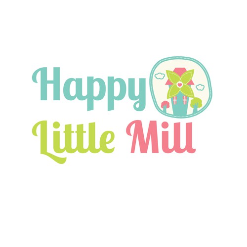 Create a soft, stylish logo for a baby bedding products company.