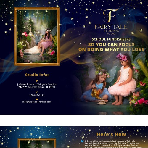 Brochure design for Fairytale Studios