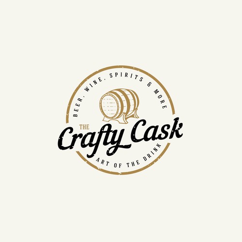 Winning logo for The Crafty Cask
