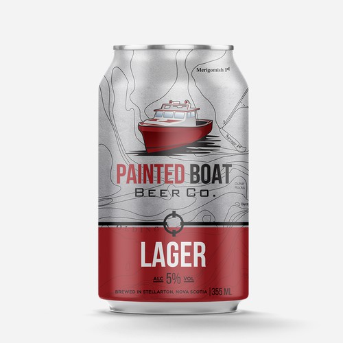 Diseño de lata PAINTED BOAT BEER