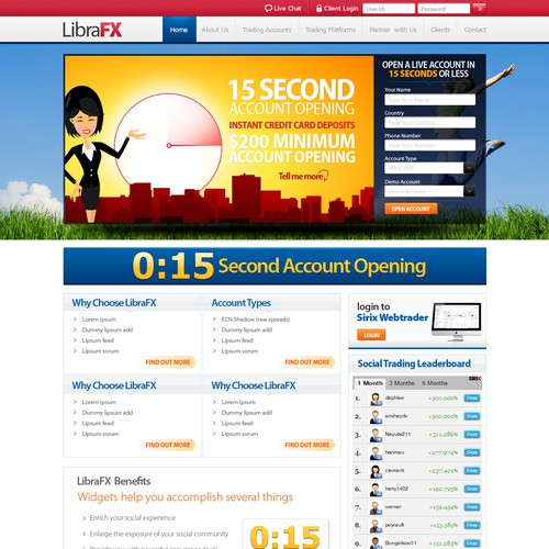 Create the next website design for LibraFX