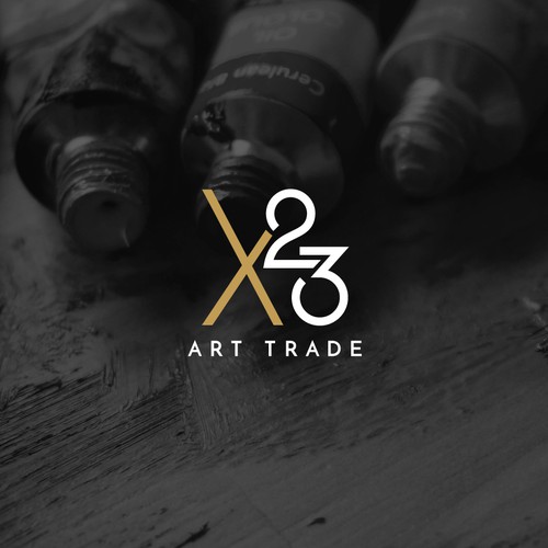 Typographic logo concept for a fine art gallery