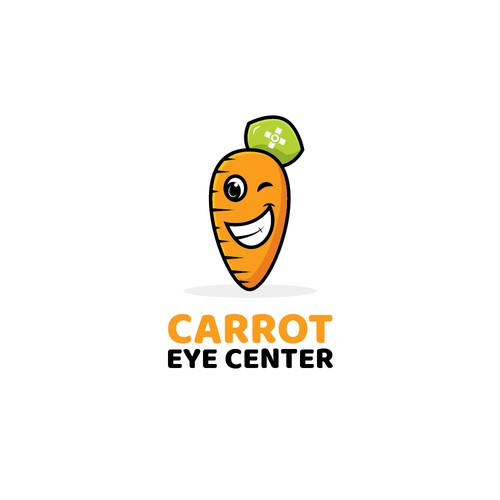 Carrot Eye Center Logo Concept