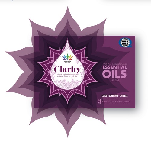 Package design for Essential Oils Gift set