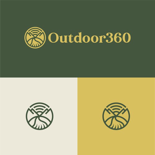 Abstract logo concept for outdoor accessories brand
