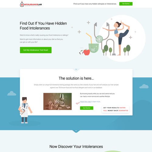 landing page