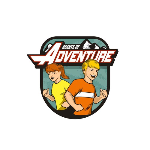 Create a fun adventure logo for a youth fitness website!