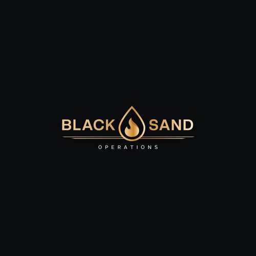 Design Entry: A sleek and modern logo for "Black Sand Operations"