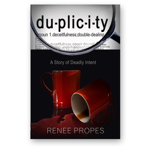 Cover for "du-plic-i-ty" mystery/thriller