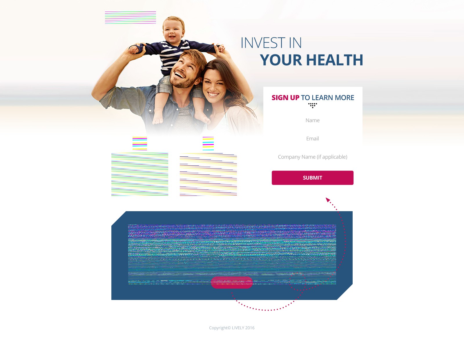 Design LIVELY's landing page